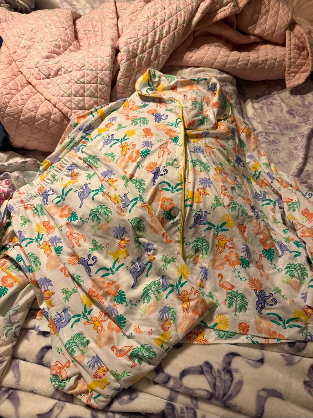 Roller Rabbit jungle print ls xl